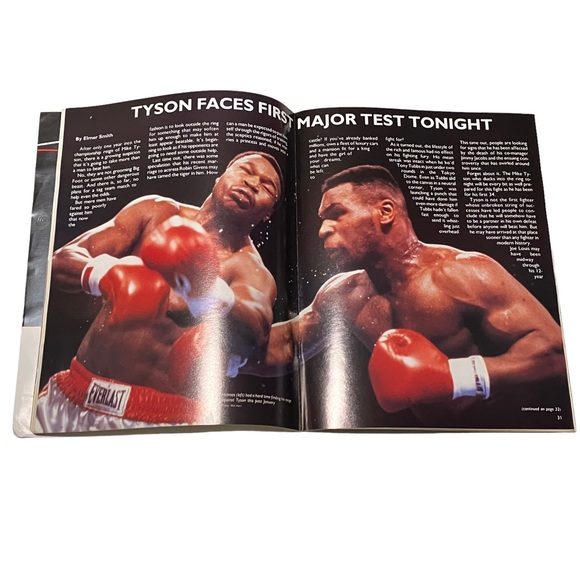 Tyson Vs Spinks June 27, 1988 Official Program Trump Plaza Atlantic City - Picture 9 of 13
